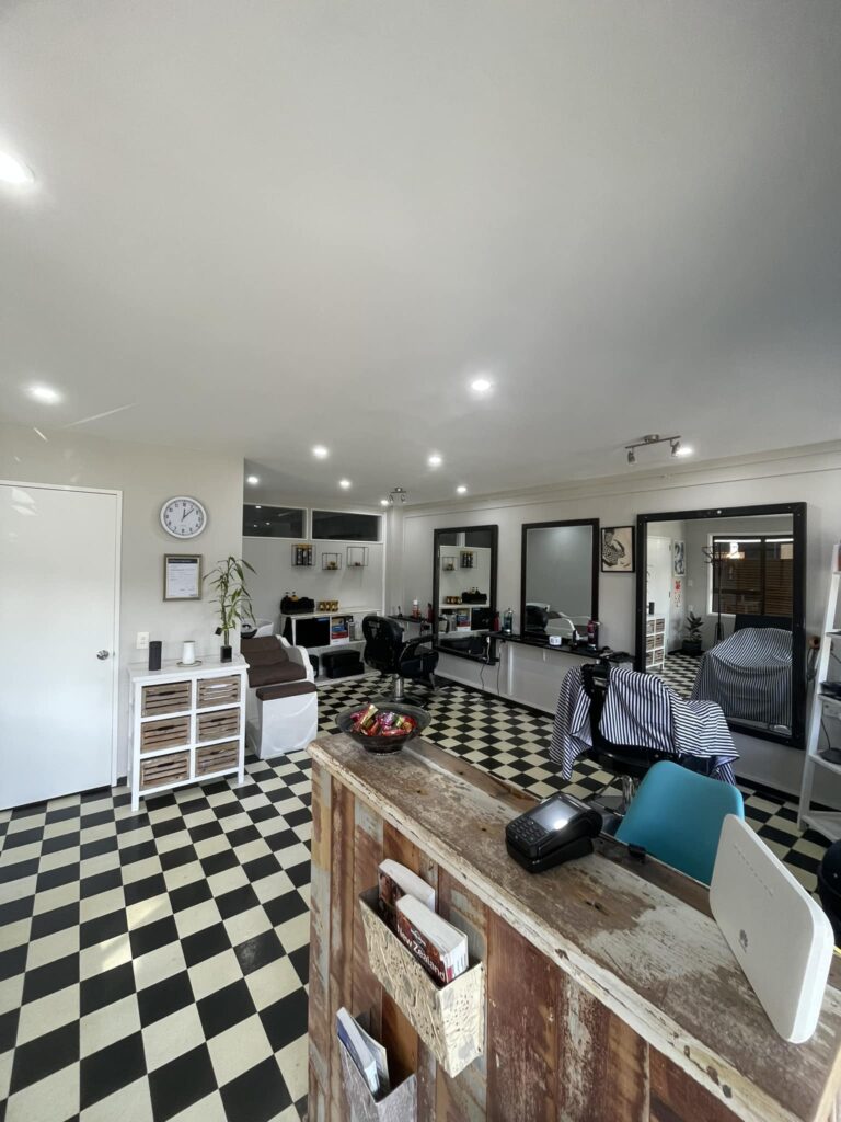 The Barbershop Waiheke Inside