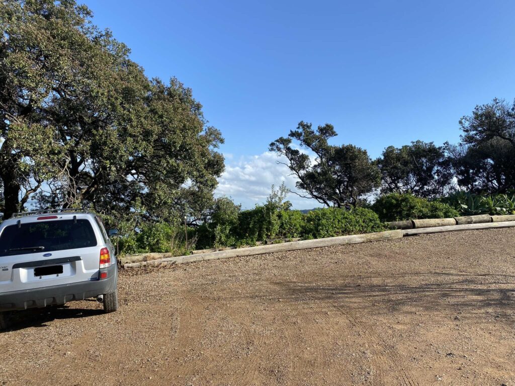 Hooks Beach Parking Lot