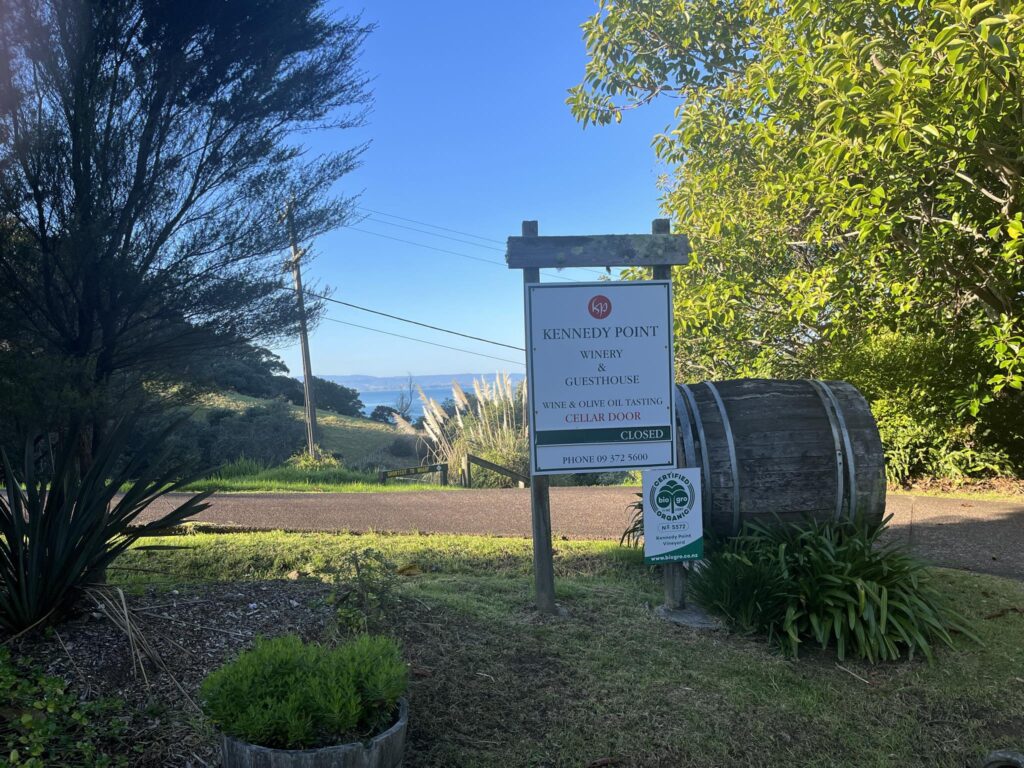 Kennedy Point Vineyard Signage