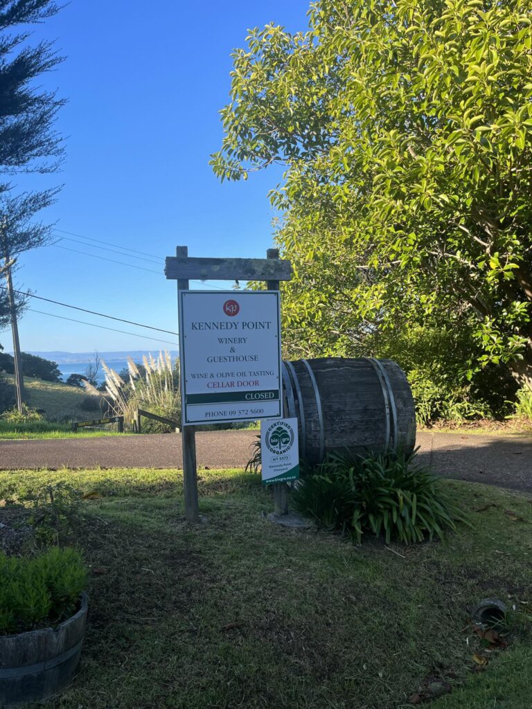 Kennedy Point Vineyard Signage