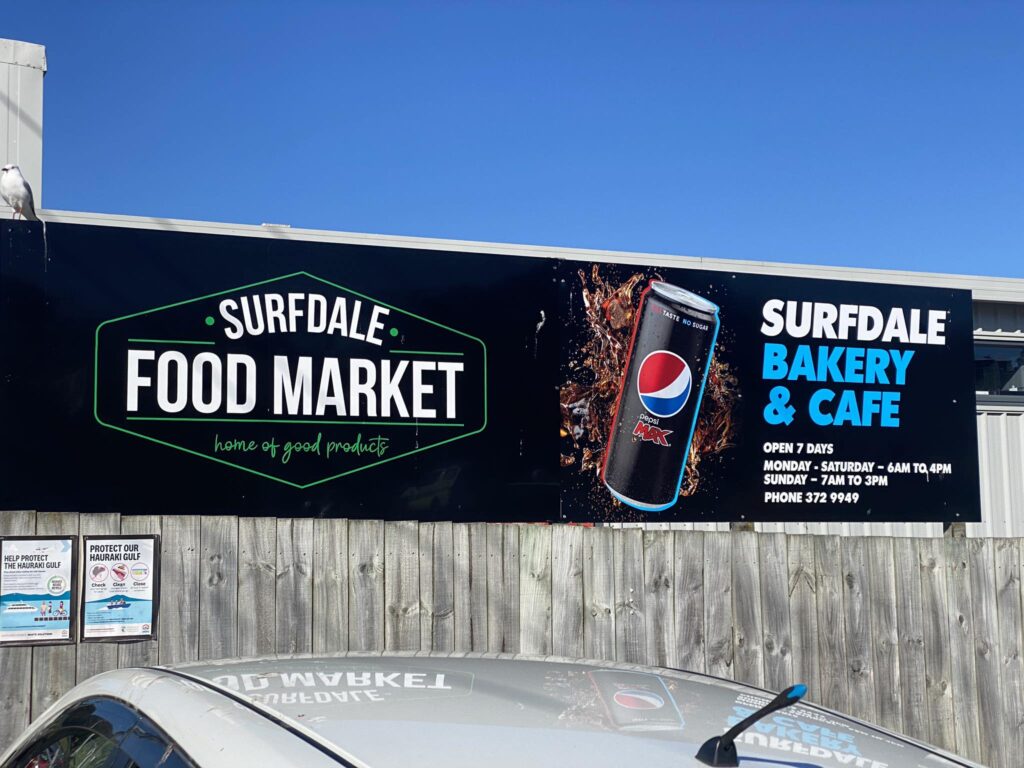 Surfdale Food Market Sign