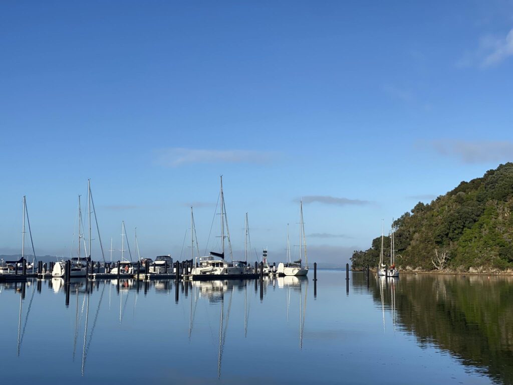 Waiheke Marina Moored Boats