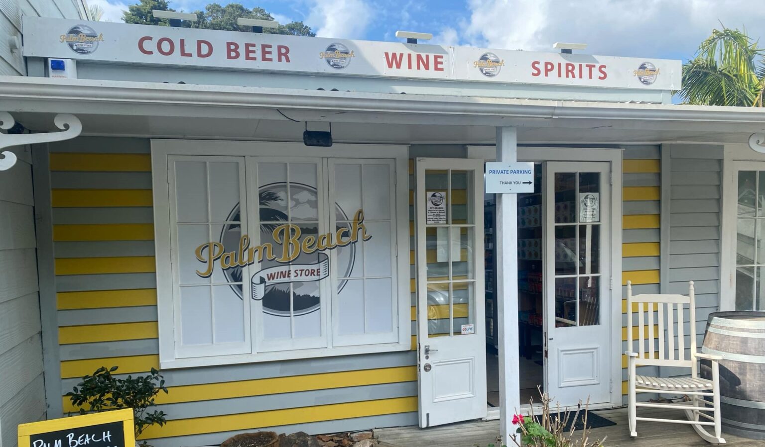 Palm Beach Wine Store Front Door