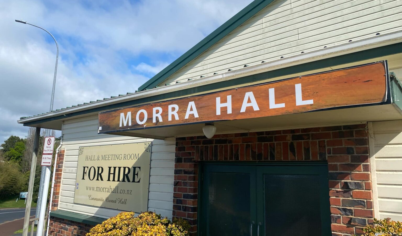 Morra Hall Sign