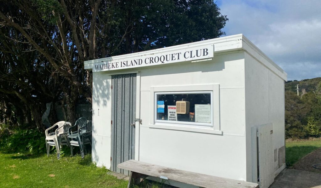 Waiheke Island Croquet Club Equipment Room